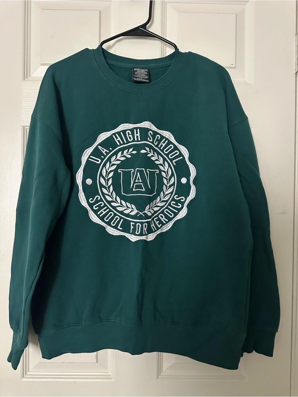 U.A. High School Green Crewneck Pullover Sweatshirt